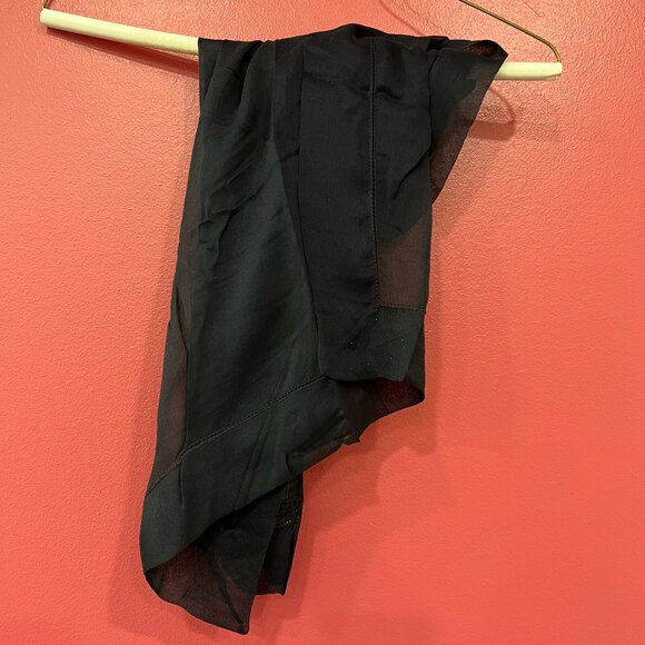 Giorgio Armani Silk Scarf Black - Picture 4 of 5